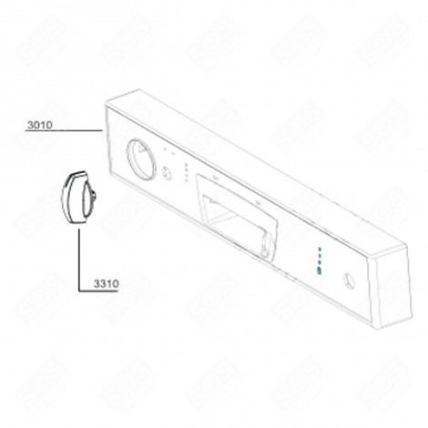 PULSANTE (CODICE 3310) LAVASTOVIGLIE - 1748160900