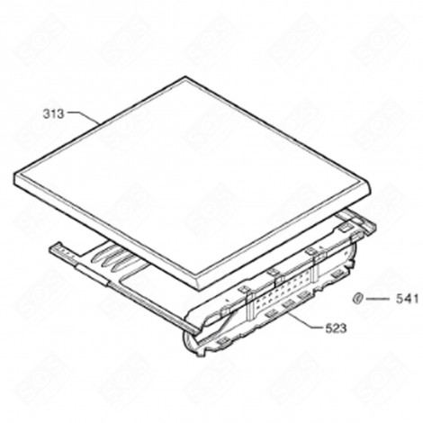 COPERCHIO SUPERIORE (CODICE 313) LAVATRICE - 1321126003