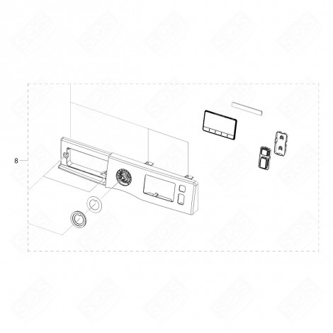 SCHEDA ELETTRONICA, MODULO DI POTENZA (RIFERIMENTO 8) LAVATRICE - DC97-19952C