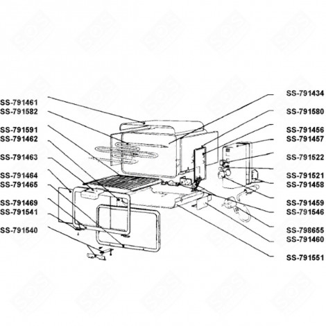 MENSOLA PER BOTTIGLIE (CODICE SS-791546) FRIGORIFERO, CONGELATORE - SS-791546