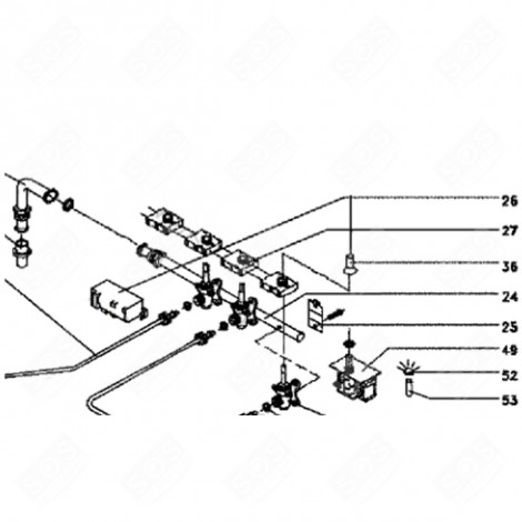 TUBO (CODICE 24) PIANO COTTURA - 95X0456