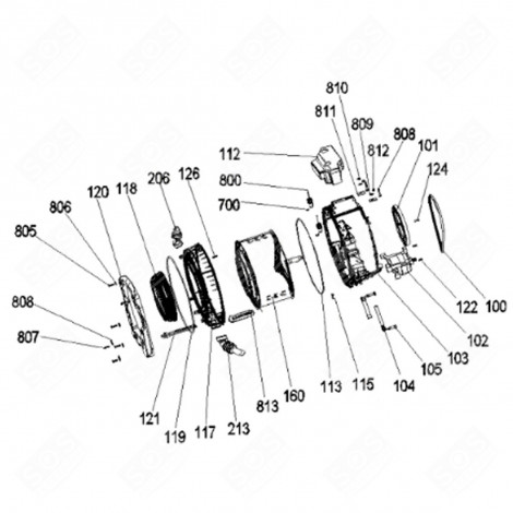 MOTORE (CODICE 102) LAVATRICE - 480111102065