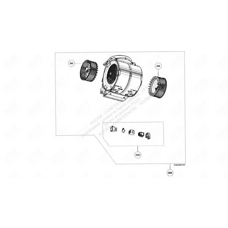 TURBINA SINISTRA (CODICE 310) CAPPA ASPIRANTE - 50248787009