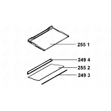 MENSOLA, SCAFFALE FRIGORIFERO, CONGELATORE - 481245088453