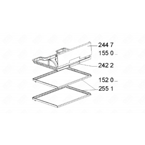 RIPIANO, SCAFFALE (CODICE 255 1) FRIGORIFERO, CONGELATORE - 481245088411