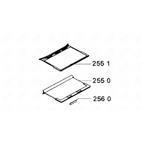 RIPIANO IN VETRO (CODICE 255 0) FRIGORIFERO, CONGELATORE - 481245088189