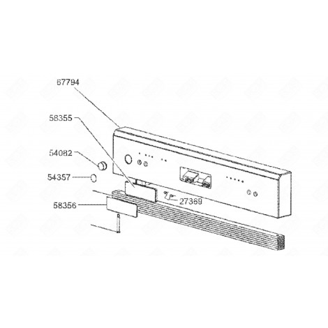 PANNELLO FRONTALE (CODICE 67794) LAVASTOVIGLIE - 693739292