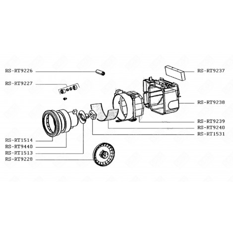 MOTORE (CODICE RS-RT9440) ASPIRAPOLVERE - RS-RT9440