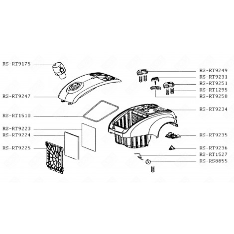 FILTRO (CODICE RS-RT9223) ASPIRAPOLVERE - RS-RT9223