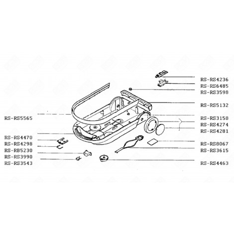 RUOTA (CODICE RS-RS4274) ASPIRAPOLVERE - RS-RS4274