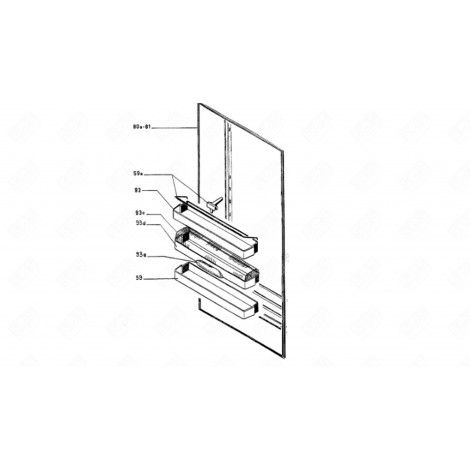 BALCONCINO / MENSOLA PICCOLE PENTOLE (CODICE 93) FRIGORIFERO, CONGELATORE - 91601852