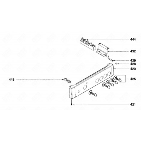 MANOPOLA BRUCIATORE (CODICE 425) FORNI, FORNELLI ELETTRICI E A GAS - 74X4909