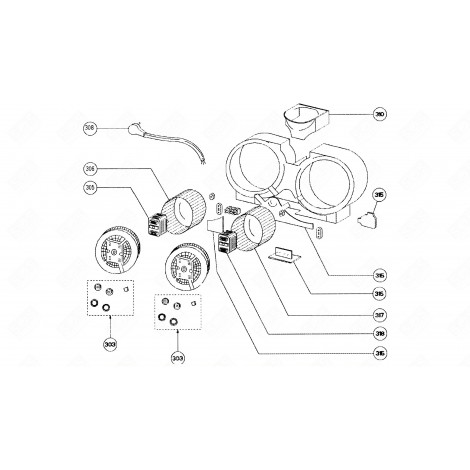 TURBINA SINISTRA (CODICE 306) CAPPA ASPIRANTE - 595A50