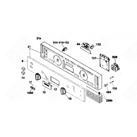 MODULO PROGRAMMATO DOPO 13/27 (CODICE 151) LAVASTOVIGLIE - 49029594