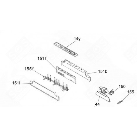 MODULO PROGRAMMATO PRIMA DEL 14/22 (CODICE 151 F) LAVASTOVIGLIE - 49028817