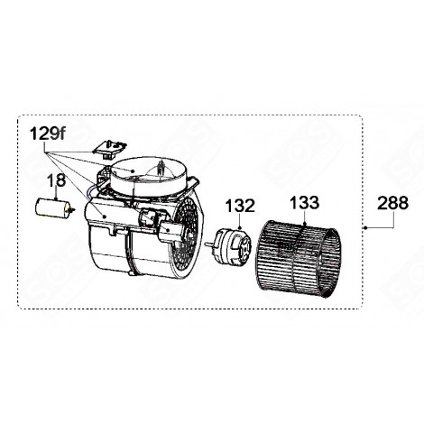 MOTORE (CODICE 132) CAPPA ASPIRANTE - 49026302