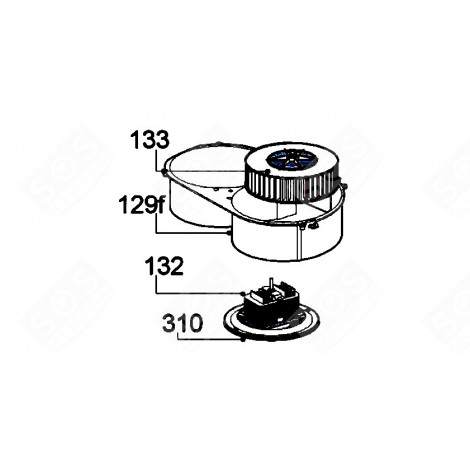 MOTORE (CODICE 132) CAPPA ASPIRANTE - 49015987