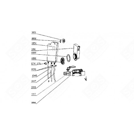 PRESSOSTATO CON TUBO (CODICE 1117) LAVASTOVIGLIE - 480A31