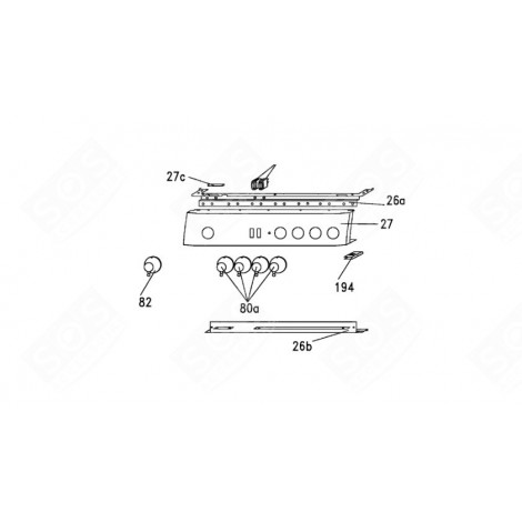 MANOPOLA RUBINETTO (CODICE 80A) FORNI, FORNELLI ELETTRICI E A GAS - 44000712