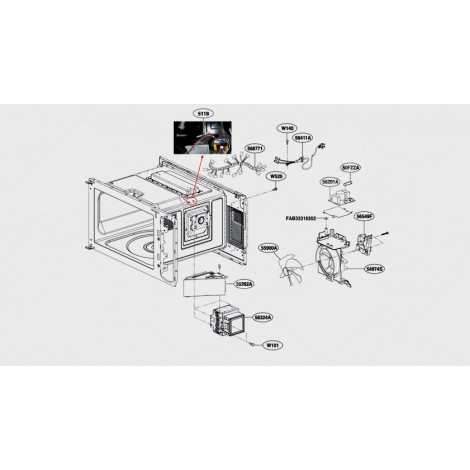 SCHEDA ELETTRONICA, FILTRO (RIFERIMENTO 56201A) FORNI A MICROONDE - ADQ74913201