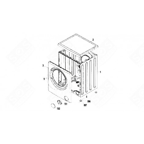 COPERCHIO (CODICE 2) LAVATRICE - 42110246