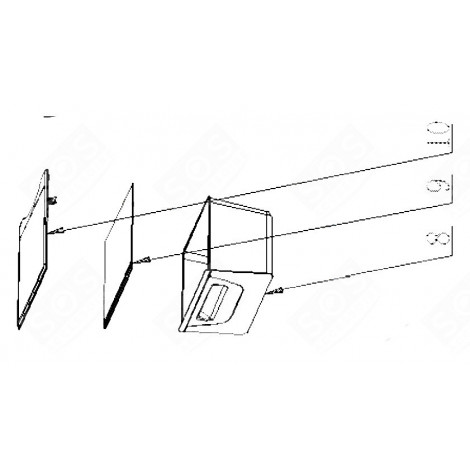 MENSOLA, SCAFFALE FRIGORIFERO, CONGELATORE - 377A50