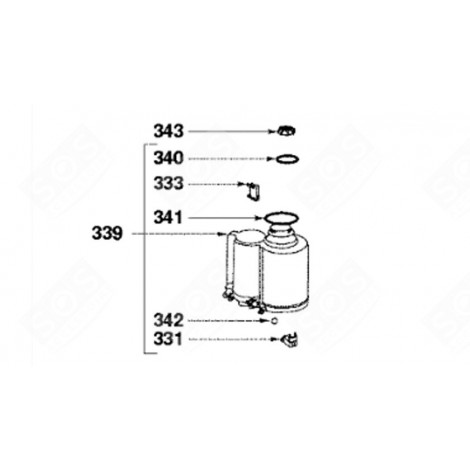 TAPPO CONTENITORE DEL SALE LAVASTOVIGLIE - 32X4278