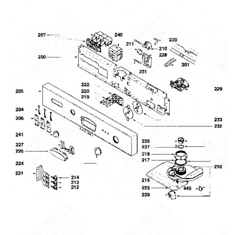 SELETTORE PROGRAMMATORE (CODICE 106) LAVASTOVIGLIE - 31X8590