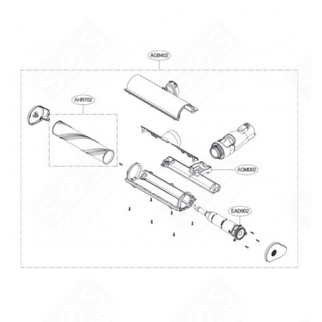 SPAZZOLA, MARCATORE BOCCHETTA AGB402 ASPIRAPOLVERE - AGB74272432