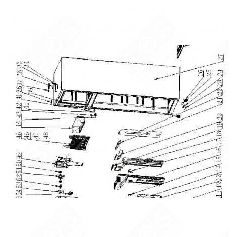 CERNIERA INTERMEDIA (CODICE 42) FRIGORIFERO, CONGELATORE - 202F25