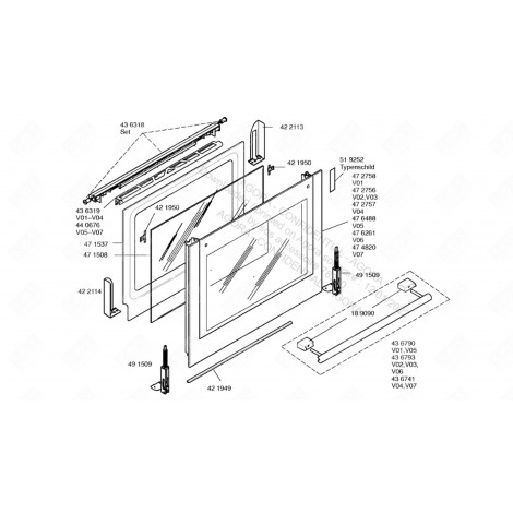 VITRE DE FAÇADE FORNI, FORNELLI ELETTRICI E A GAS - 00472756