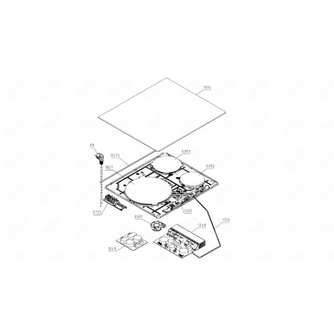 MODULO ELETTRONICO (RIFERIMENTO 1249) PIANO COTTURA - 795823