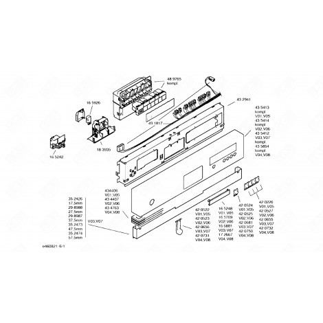 TASTO (CODICE 42 0527) LAVASTOVIGLIE - 00420527