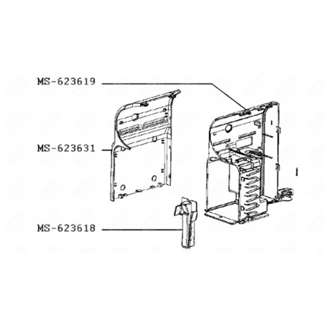 GUIDA CONTENITORE CAPPUCCIO MACCHINA DA CAFFÃ, CAFFETTIERA - 500830, MS-623618