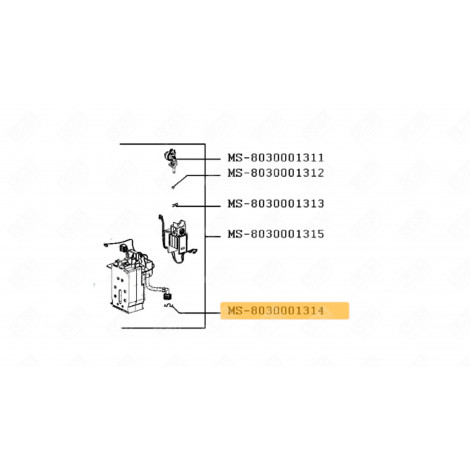 SPILLA (CODICE MS-8030001314) MACCHINA DA CAFFÃ, CAFFETTIERA - MS-8030001630, MS-8030001314