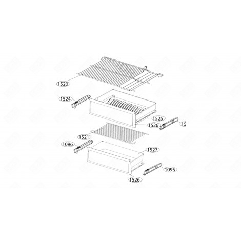 BALCONCINO / MENSOLA FRIGORIFERO, CONGELATORE - 4869090100