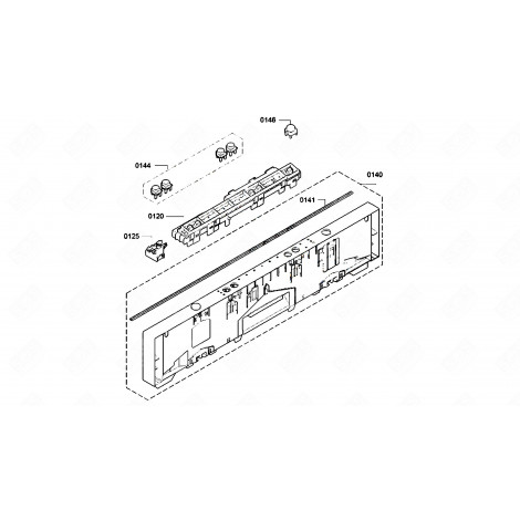 SCHEDA ELETTRONICA, MODULO ELEMENTO DI CONTROLLO LAVASTOVIGLIE - 11036763