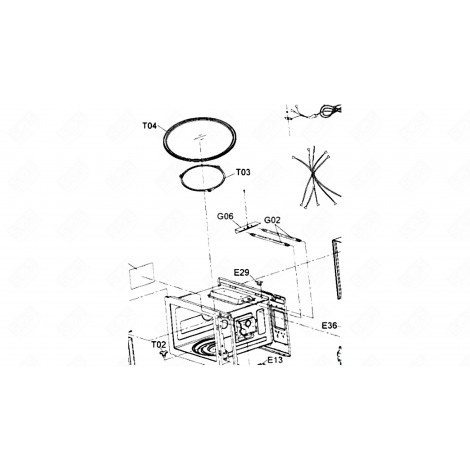 ELEMENTO RISCALDANTE ORIGINALE FORNI A MICROONDE - 482000025662, C00302119