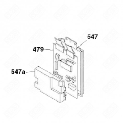 SCHEDA ELETTRONICA, MODULO PROGRAMMATO (RILEVAMENTO 479) LAVATRICE - 49025666