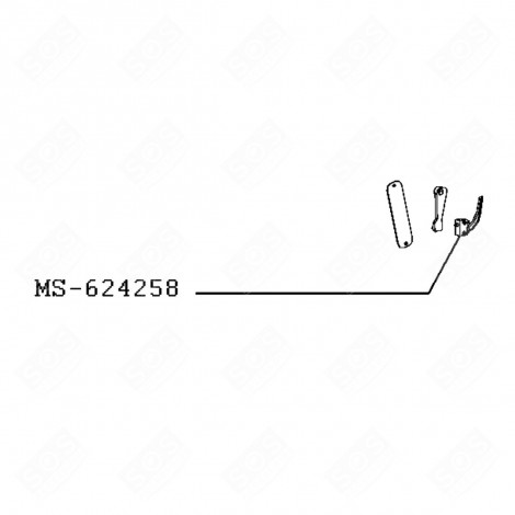 INTERRUTTORE (RIFERIMENTO MS-624258) NESPRESSO VERTUO PLUS MACCHINA DA CAFFÃ, CAFFETTIERA - MS-624258