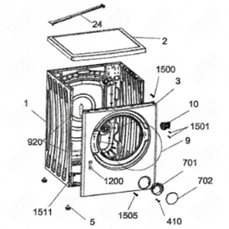 COPERCHIO SUPERIORE LAVATRICE - 42034826