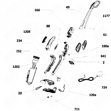 MOTORE COMPLETO ASPIRAPOLVERE - 48009790