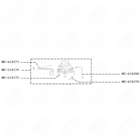 GUARNIZIONE/UGELLO (CODICE MS-624275) NESPRESSO VERTUO PLUS MACCHINA DA CAFFÃ, CAFFETTIERA - MS-624275