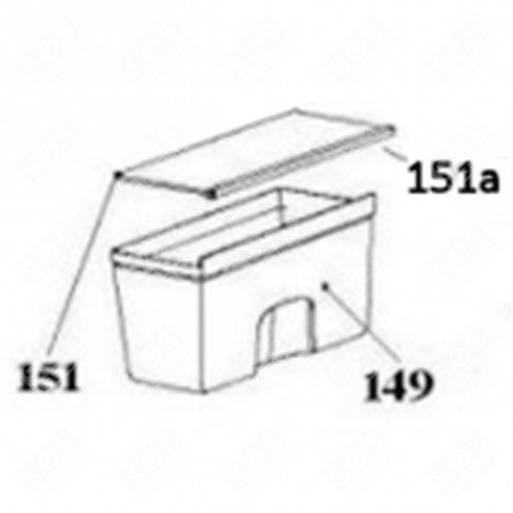 MENSOLA, RIPIANO PER VERDURE (CODICE 151) FRIGORIFERO, CONGELATORE - 49042266