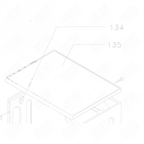 COPERCHIO SUPERIORE (CODICE 135) LAVATRICE - AS0004860