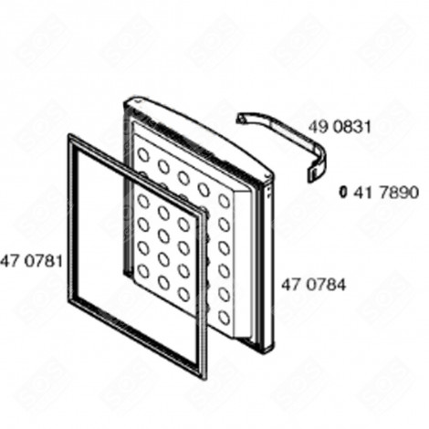 PORTA DEL CONGELATORE (NUMERO DI RIFERIMENTO 470784) FRIGORIFERO, CONGELATORE - 00470784