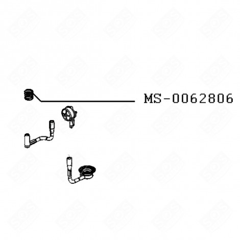 MOLLA AMMORTIZZATORE POMPA (CODICE MS-0062806) NESPRESSO PIXIE MACCHINA DA CAFFÃ, CAFFETTIERA - MS-0062806