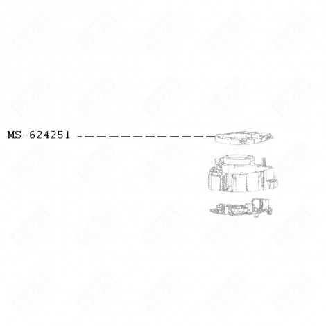 ISOLANTE / RESISTENZA NESPRESSO VERTUO PLUS MACCHINA DA CAFFÃ, CAFFETTIERA - MS-624251