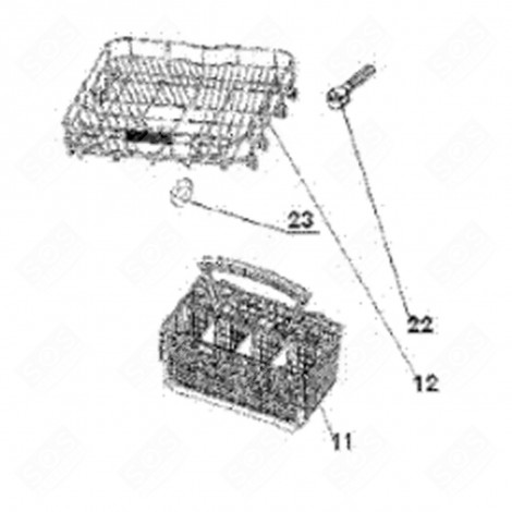 CESTELLO POSATE (CODICE 11) LAVASTOVIGLIE - 445F18