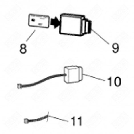 MODULO ELETTRONICO (RIFERIMENTO 8) FRIGORIFERO, CONGELATORE - C00310718